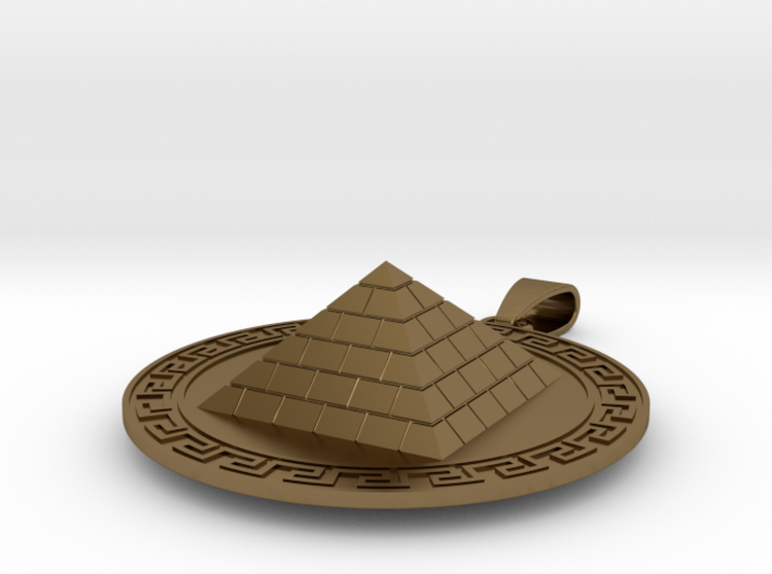 Pyramid Medallion 3d printed