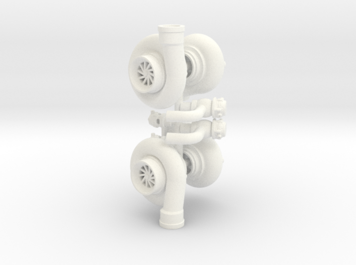 Turbo 102mm 1/12 W Parts 3d printed