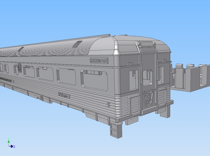 1-160 Congressional Observ Car 7129 3d printed 