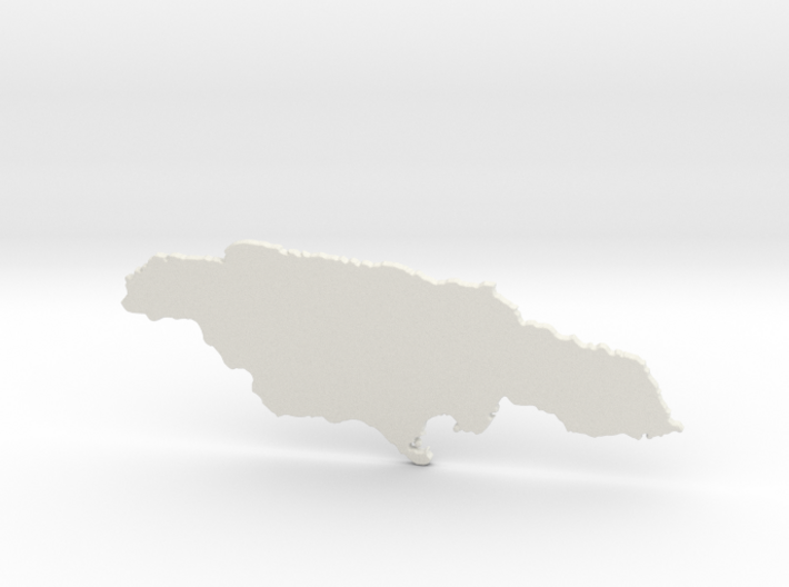 Jamaica Map 17 Inches by 10mm thick 3d printed