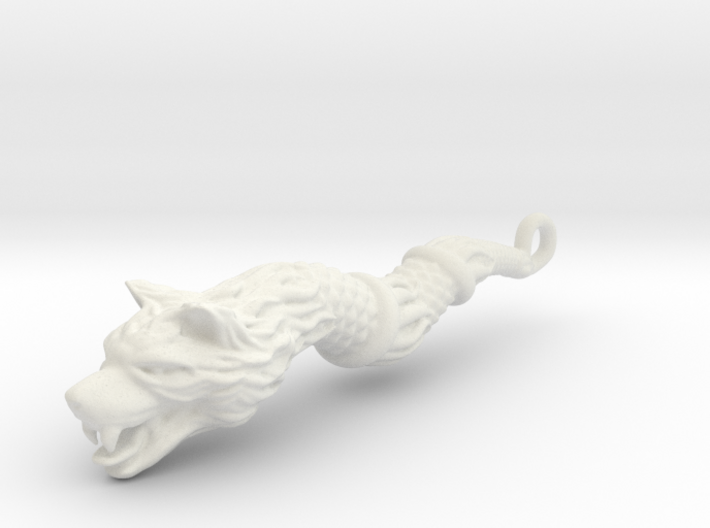 Dacic Wolf - Keychain 3d printed