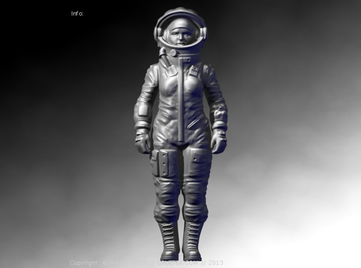 Valentina Tereshkova 12 cm 3d printed 