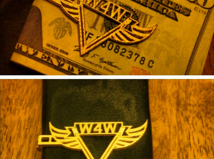 WISHES FOR WARRIORS MONEY/TIE CLIP 3d printed