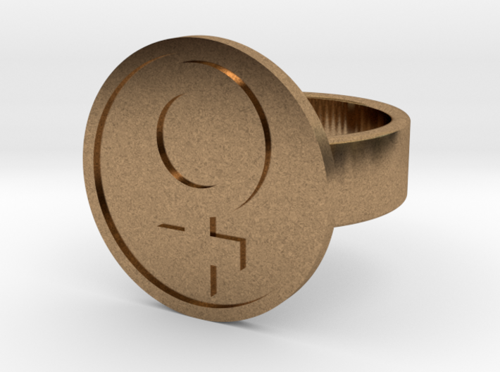 Female Ring 3d printed