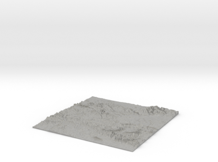 UK Relief Map - OS Area SU. Mainly Hampshire 3d printed