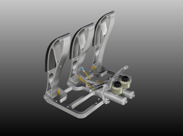 Racing Pedal Box - Type 4 - 1/10 3d printed 