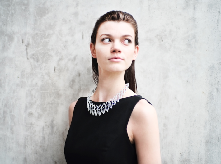 Rhombus Necklace 3d printed 