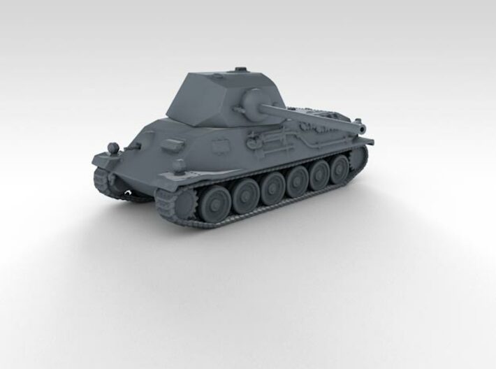 1/285 German Pz.Kpfw. T25 Medium Tank x5 3d printed 3d render showing product detail
