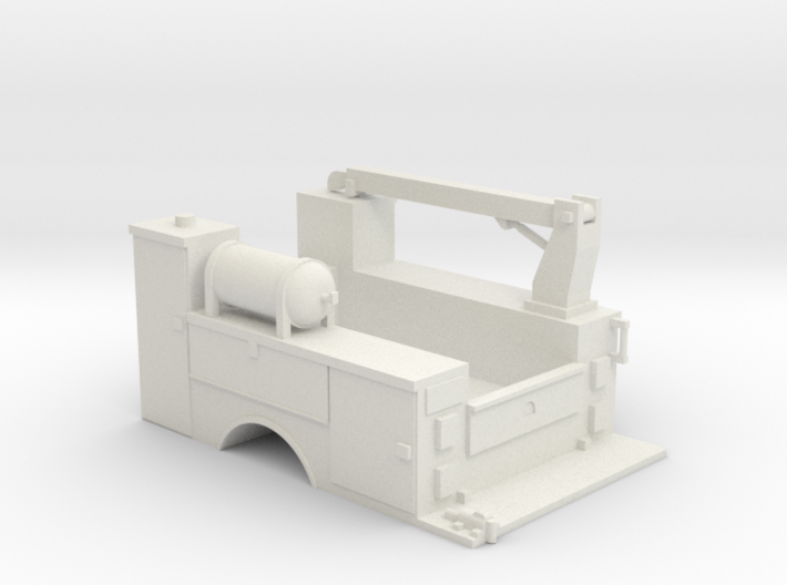 MOW Truck Bed With Fixed Crane 1-50 Scale 3d printed