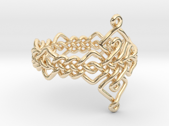 Celtic Ring Size 10 3d printed