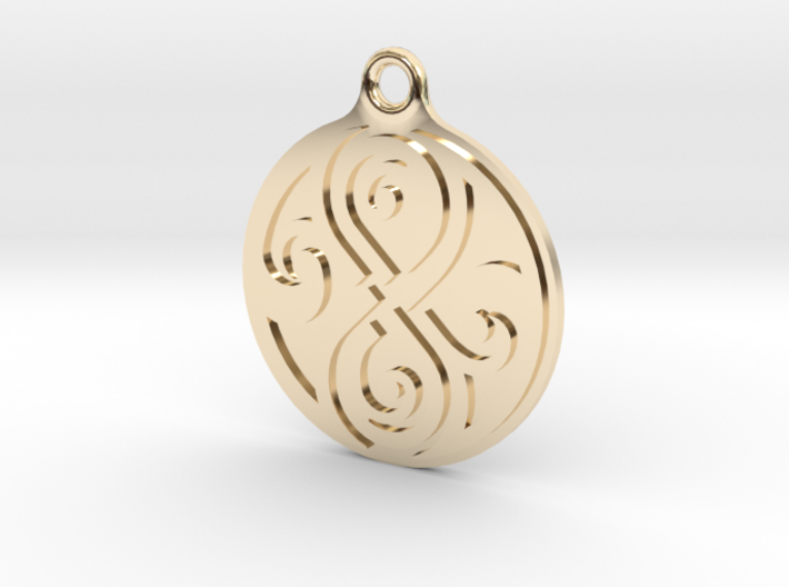 Earring of Rassilon 2cm 3d printed