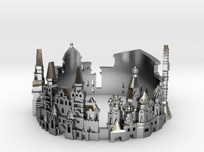 Moscow Skyline - Cityscape Ring 3d printed