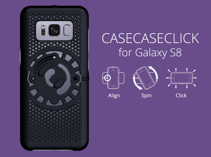 for Galaxy S8 : cel : CASECASE CLICK 3d printed cel
