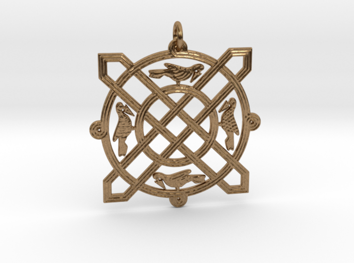 Croatian interlace pendant (+5 leadership) 3d printed