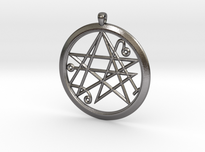 Sigil of the Gates Pendant 4.5cm 3d printed 