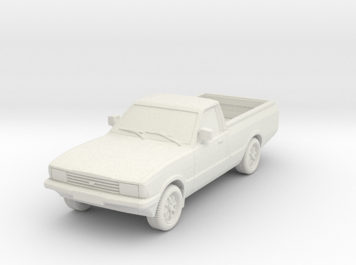 1-87 Ford Cortina Mk5 P100 Hollow Wheels Attached 3d printed