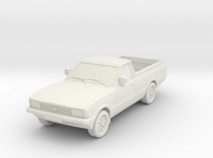 1-76 Ford Cortina Mk5 P100 Hollow Wheels Attached 3d printed