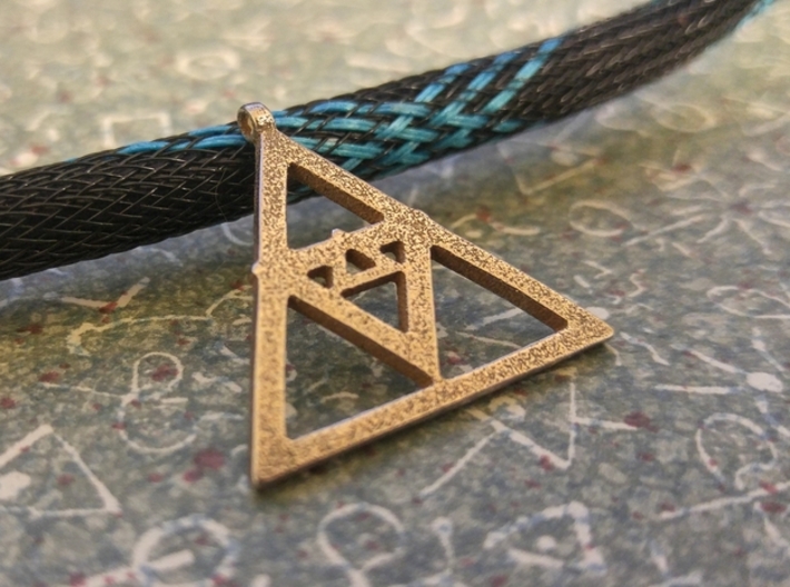 Triangle Necklace Pendant 3d printed