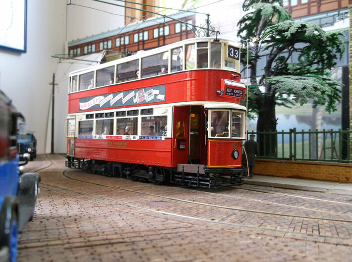 1:43 London Transport E/3 Tram - Part 1 3d printed . Model built by Terry Russell.Model shown is not built with Shapeways material.