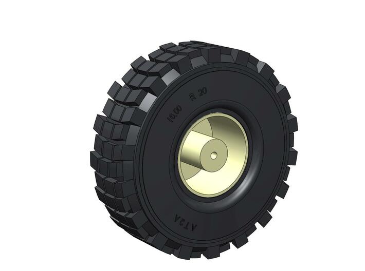 Batman HEMTT Tire & Wheel 1/6 Scale 3d printed 
