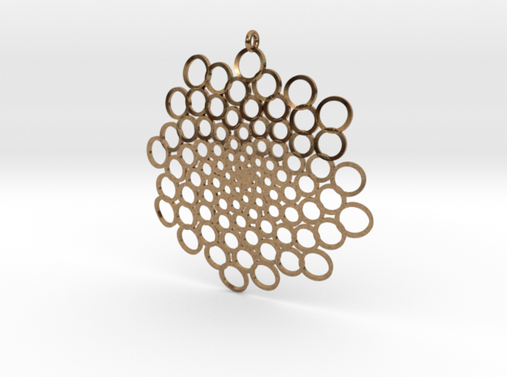 Spiral Bubbles Pendant 3d printed