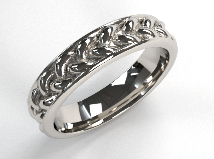 Braid Ring Thin 3d printed