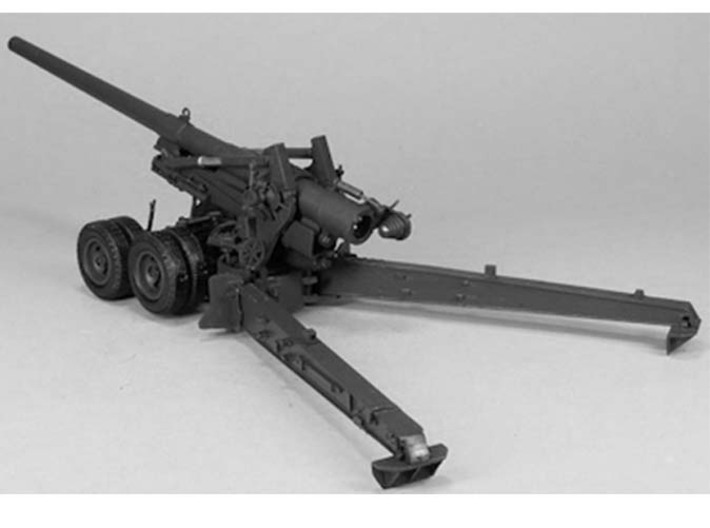 1/160 US 155mm Long Tom Cannon Open Fire Position 3d printed 