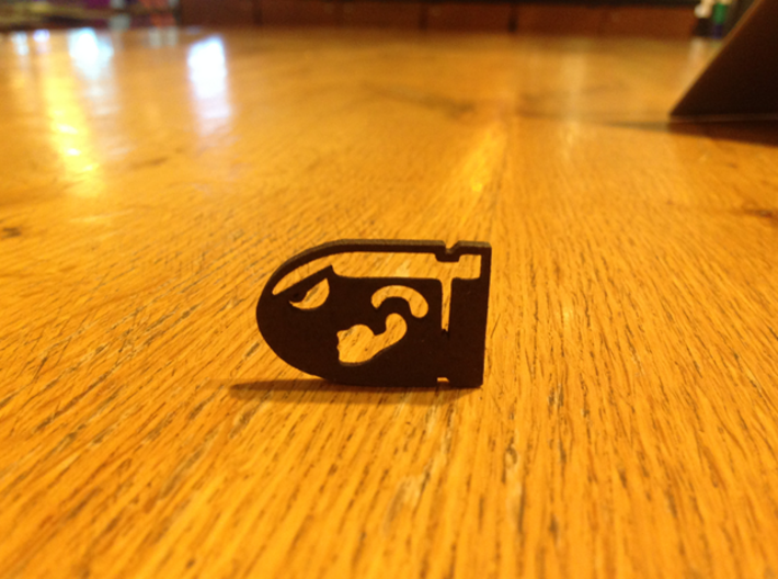 Mario Bullet Bill - Pendant & Necklace 3d printed 