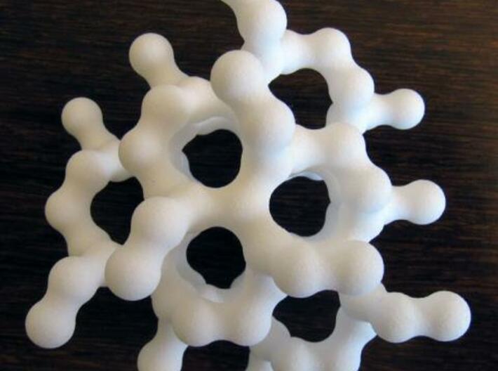(10,3) Lattice 3d printed IRL, hexagons.