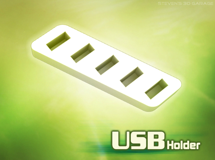 USB-Stick / Flash Drive Holder 3d printed 