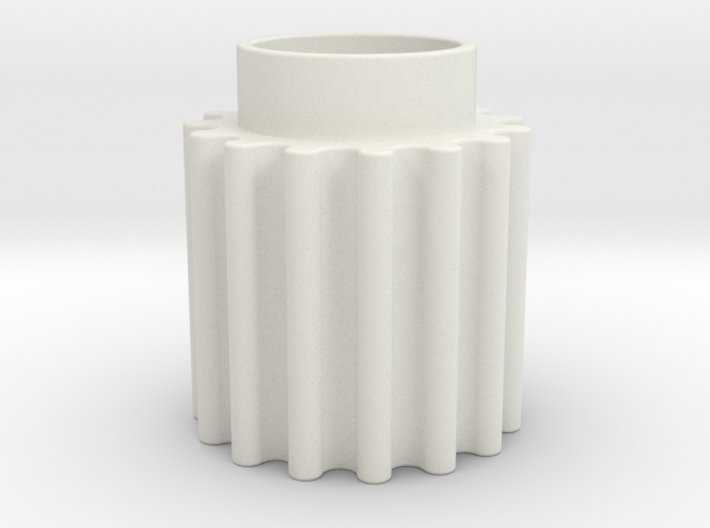 Round Tooth Gear 3d printed