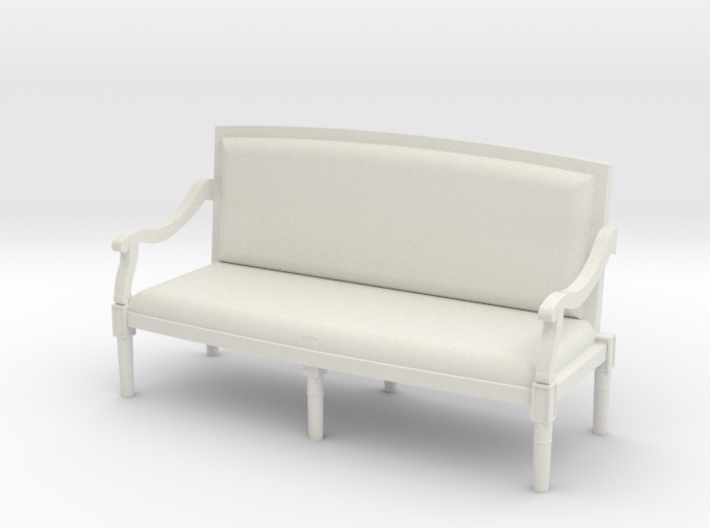 1:48 Louis XVI Sofa Settee with Curved Back 3d printed