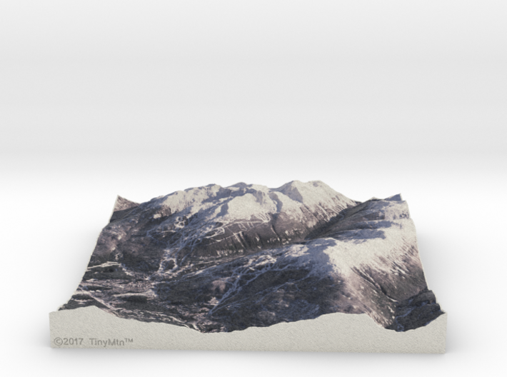 Whistler Blackcomb, BC, Canada, 1:50000 3d printed 