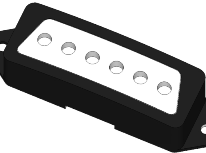 1802T and ET270 Pickup Cover 3d printed Render: Painted black cover with raw "insert".