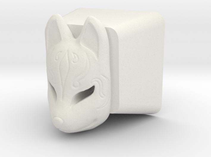 Kitsune Mask Cherry MX Keycap 3d printed