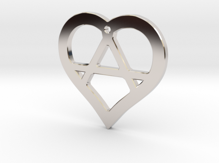 The Wild Heart (precious metal pendant) 3d printed
