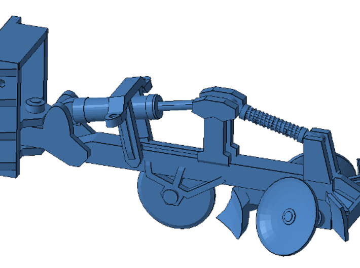 1/87th Fesco type Fire Plow for bulldozers 3d printed 