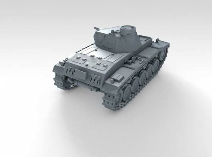 1/160 German Durchbruchswagen 2 Heavy Tank 3d printed 3d render showing product detail