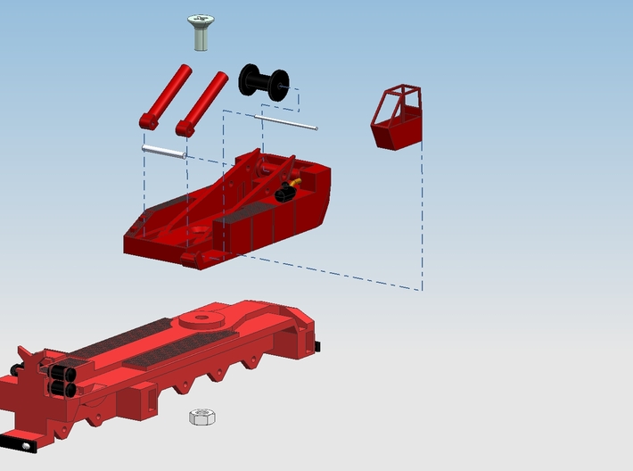 Kran Liebherr 1:160 Spur N 3d printed 