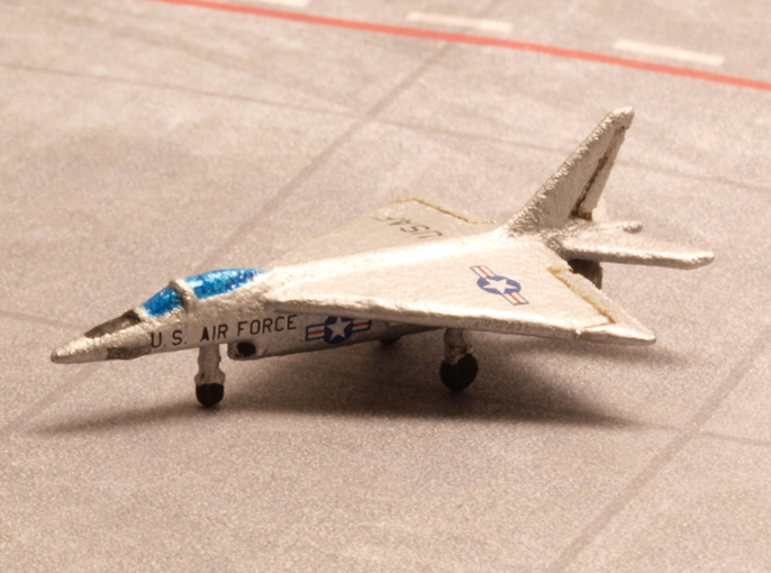 Northrop N-102 Fang (with Landing gear) 1/285 6mm 3d printed Northrop N-102 Fang in hypothetical USAF colors