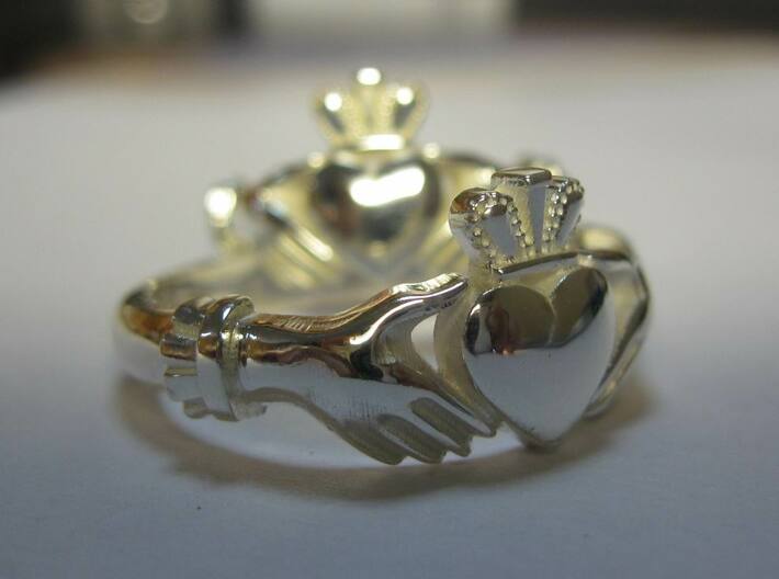 Claddagh classic ring 3d printed