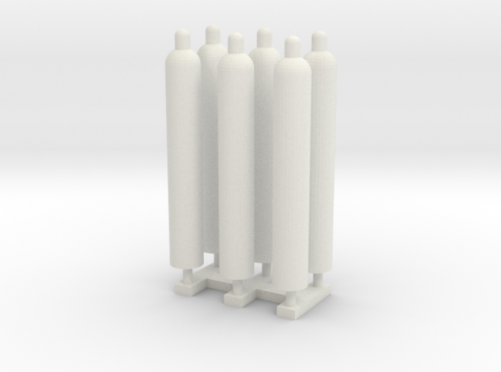 1:50 Gas Cylinders Pack of Six. 3d printed