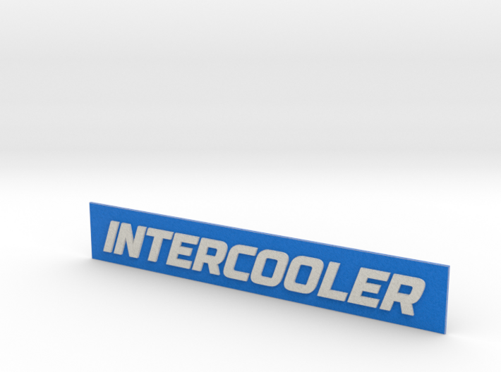 INTERCOOLER Badge 3d printed