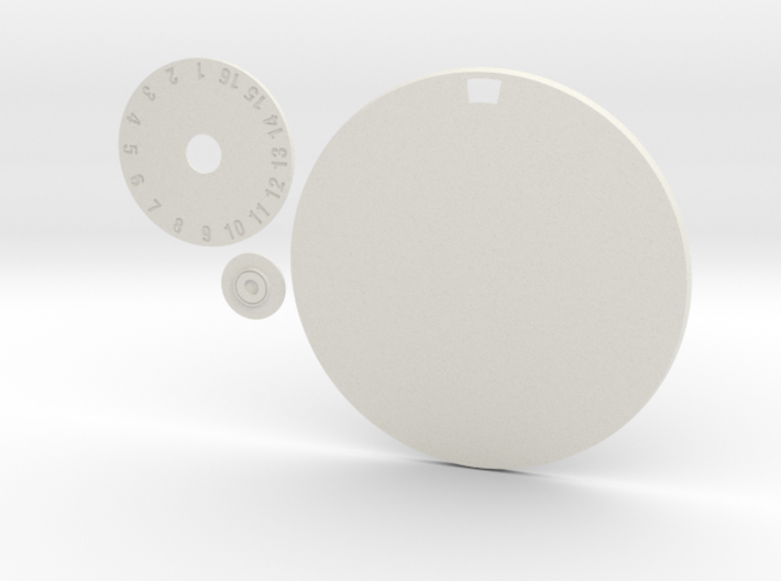 100mm Round Wound Tracking Base 3d printed