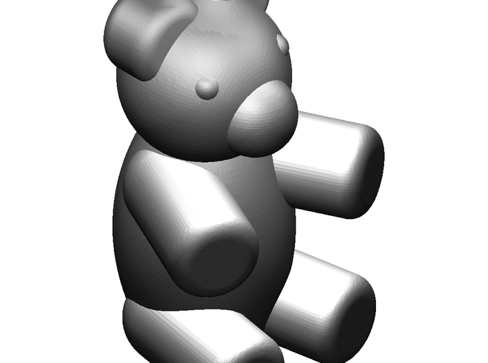 60 Teddybären / teddy bears for 1:87 (H0 scale) 3d printed ein Bär - one bear