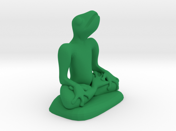 frog meditating 3d printed