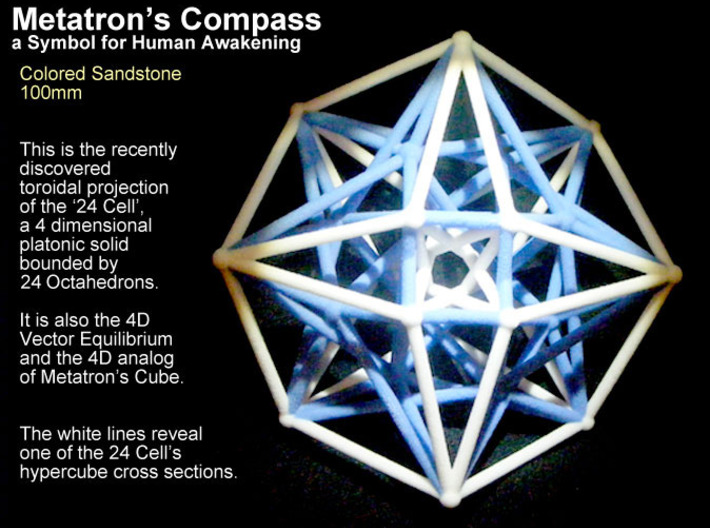 Metatron's Compass 100mm -4D Vector Equilibrium 3d printed