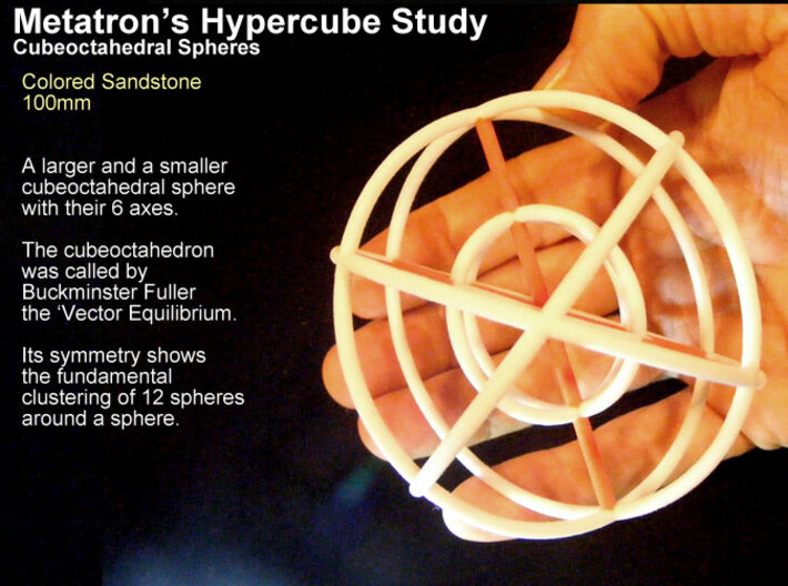 Metatron's Hypercube Spheres 80mm 3d printed 