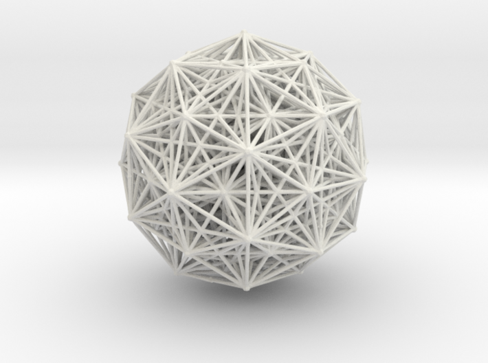 E8 polytope, orthographic 3d printed 