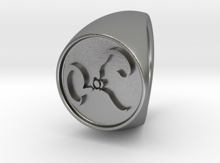 The Yellow Sign Signet Ring Size 8.5 3d printed